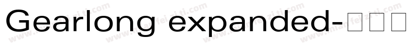 Gearlong expanded字体转换